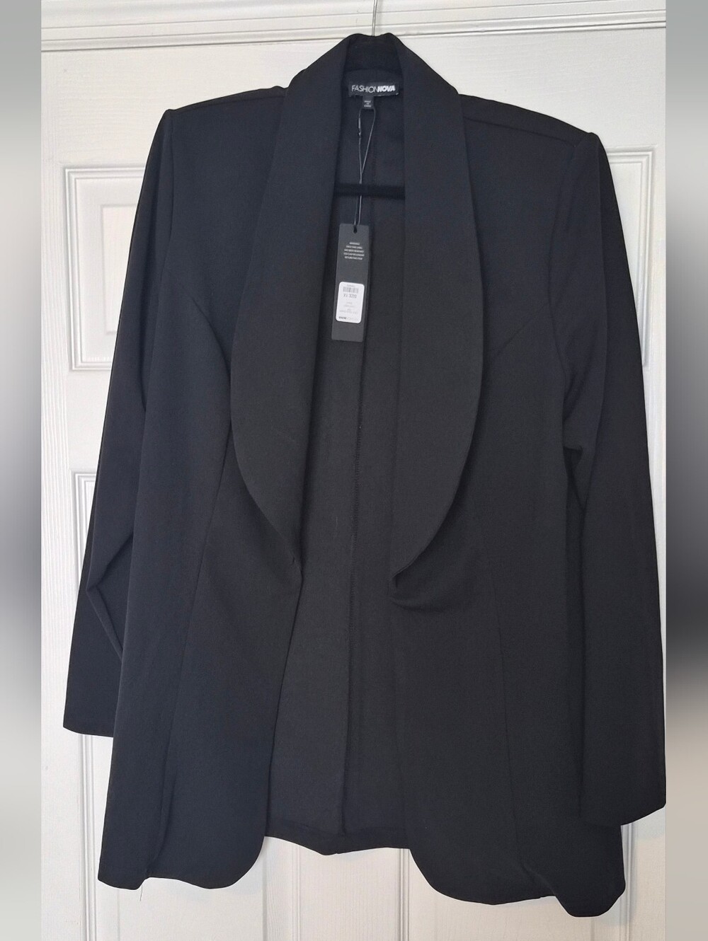 Witchery Black Shawl-Collar Open-Front Blazer
